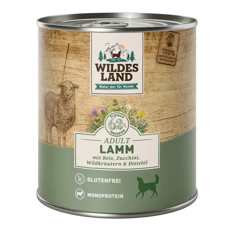 WILDES LAND Lamm mit Reis & Zucchini 800 g Top-Preis